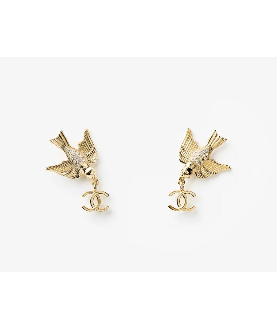 CHANEL Золотые серьги, фото 5