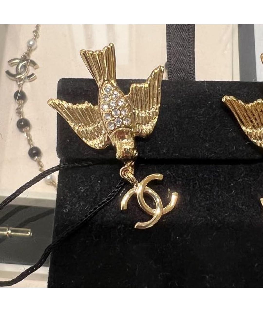 CHANEL Золотые серьги, фото 4