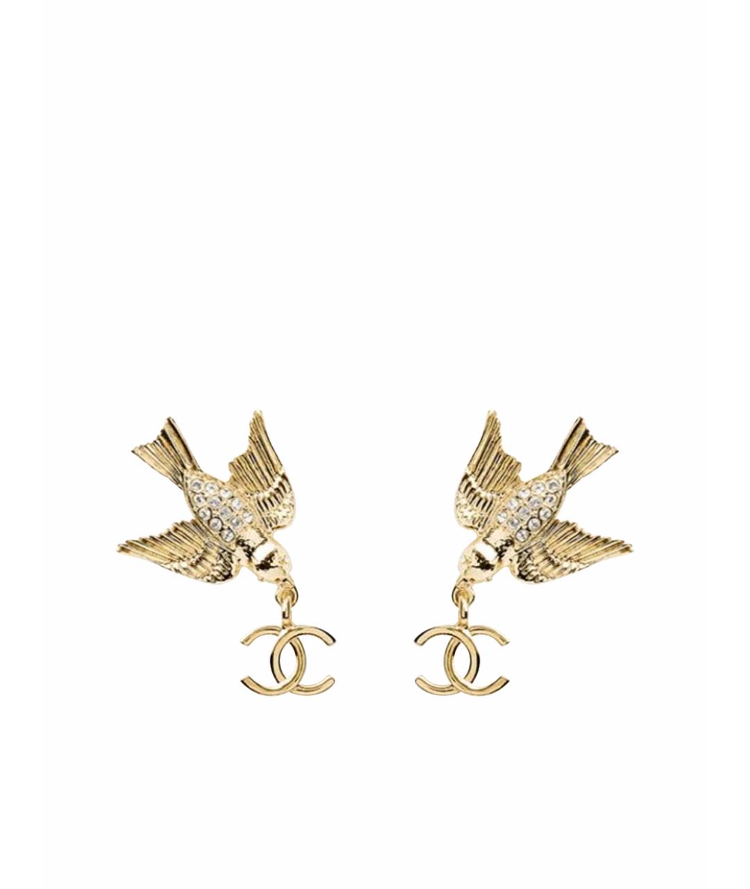 CHANEL Золотые серьги, фото 1