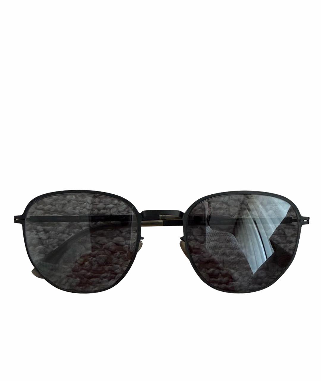 MYKITA Антрацитовые металлические солнцезащитные очки, фото 1