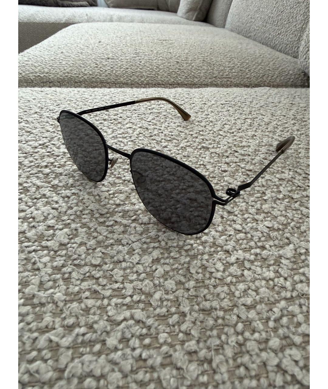 MYKITA Антрацитовые металлические солнцезащитные очки, фото 3