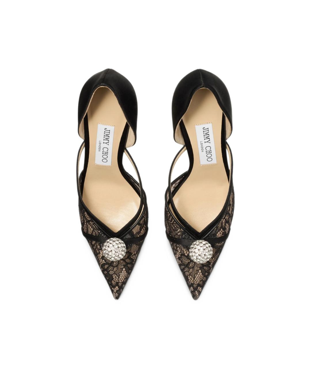 JIMMY CHOO Черные кожаные туфли, фото 4