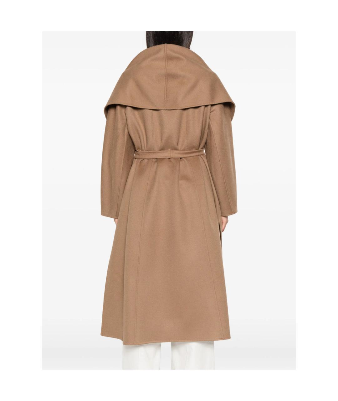 MAX MARA Коричневое кашемировое пальто, фото 2