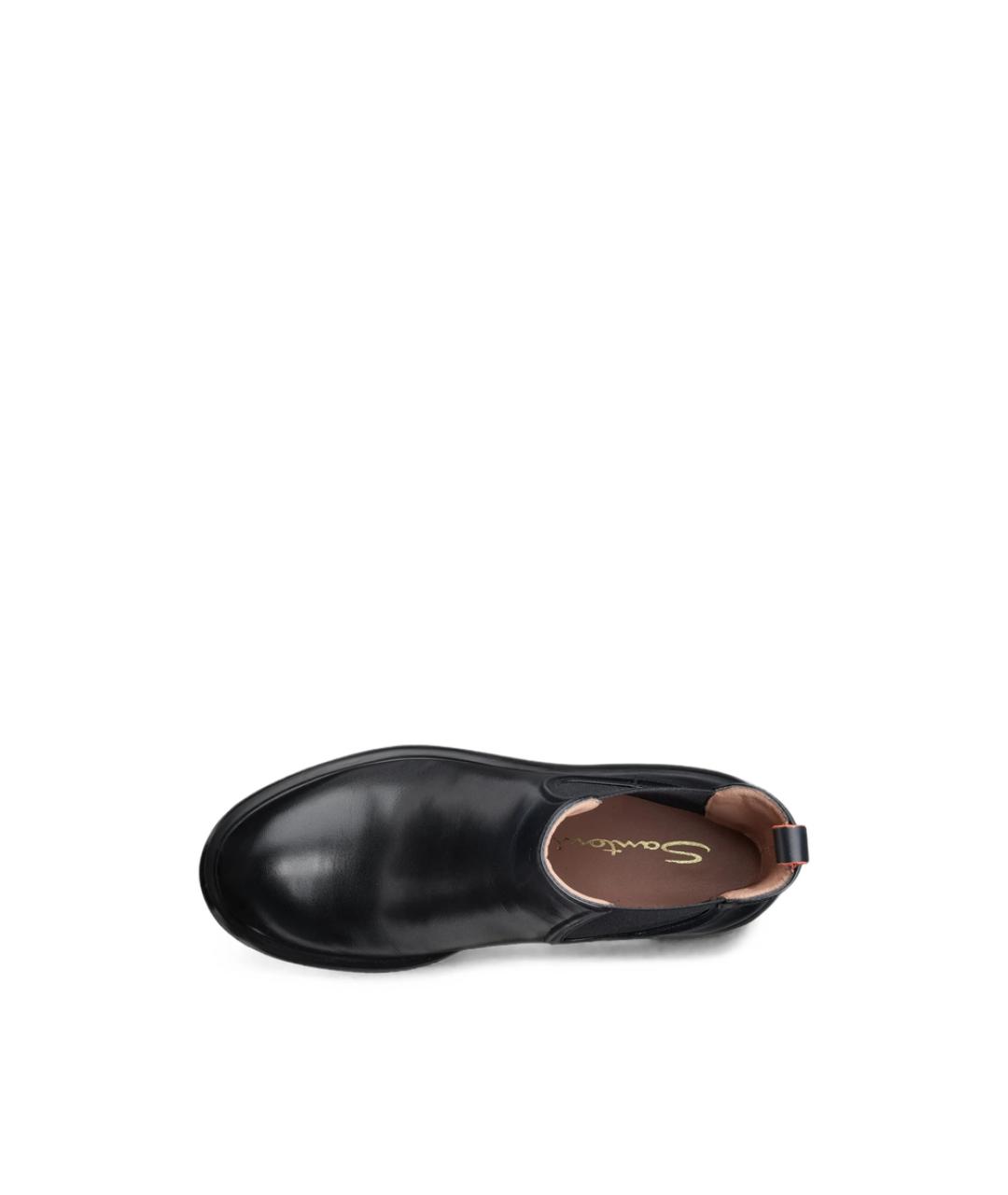 SANTONI Черные кожаные ботинки, фото 4