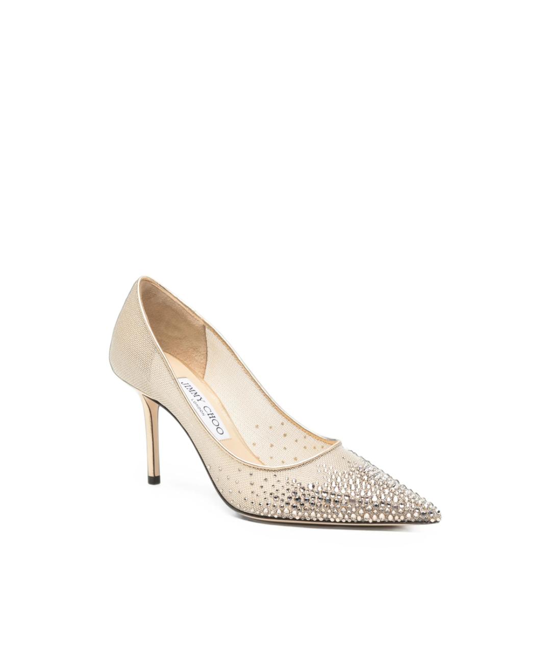 JIMMY CHOO Бежевые кожаные туфли, фото 3