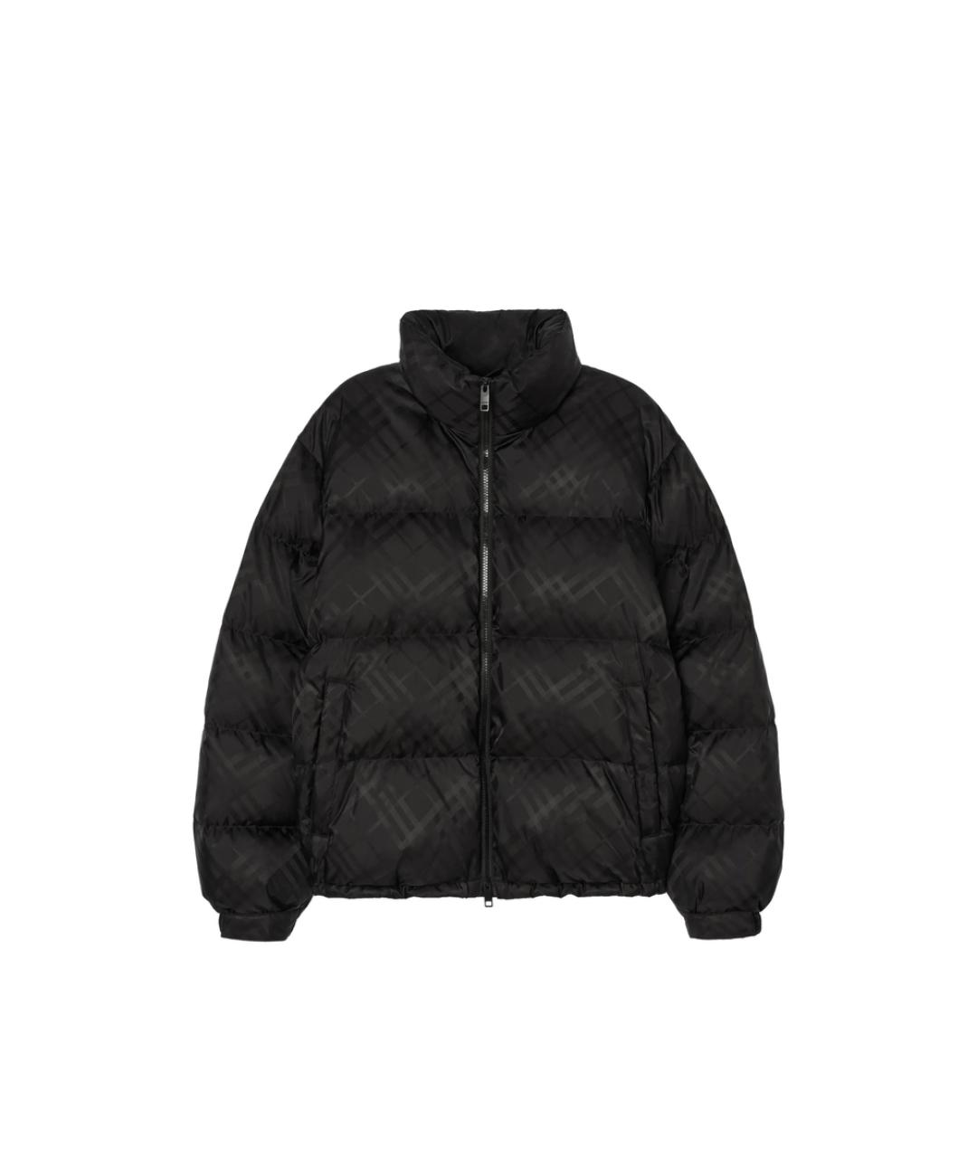 BURBERRY Черный полиэстеровый пуховик, фото 1