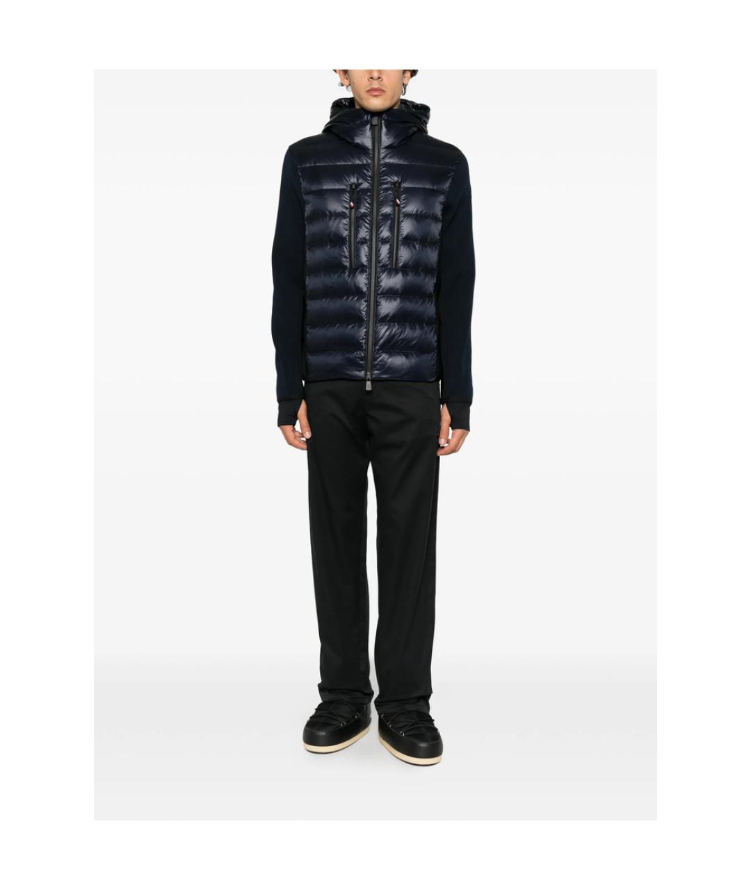 MONCLER GRENOBLE Синяя полиэстеровая куртка, фото 2