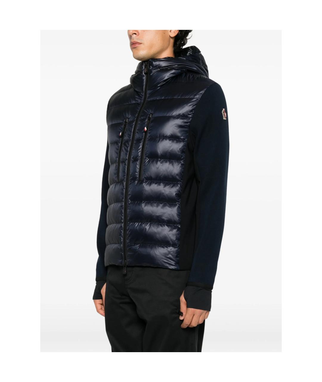 MONCLER GRENOBLE Синяя полиэстеровая куртка, фото 5