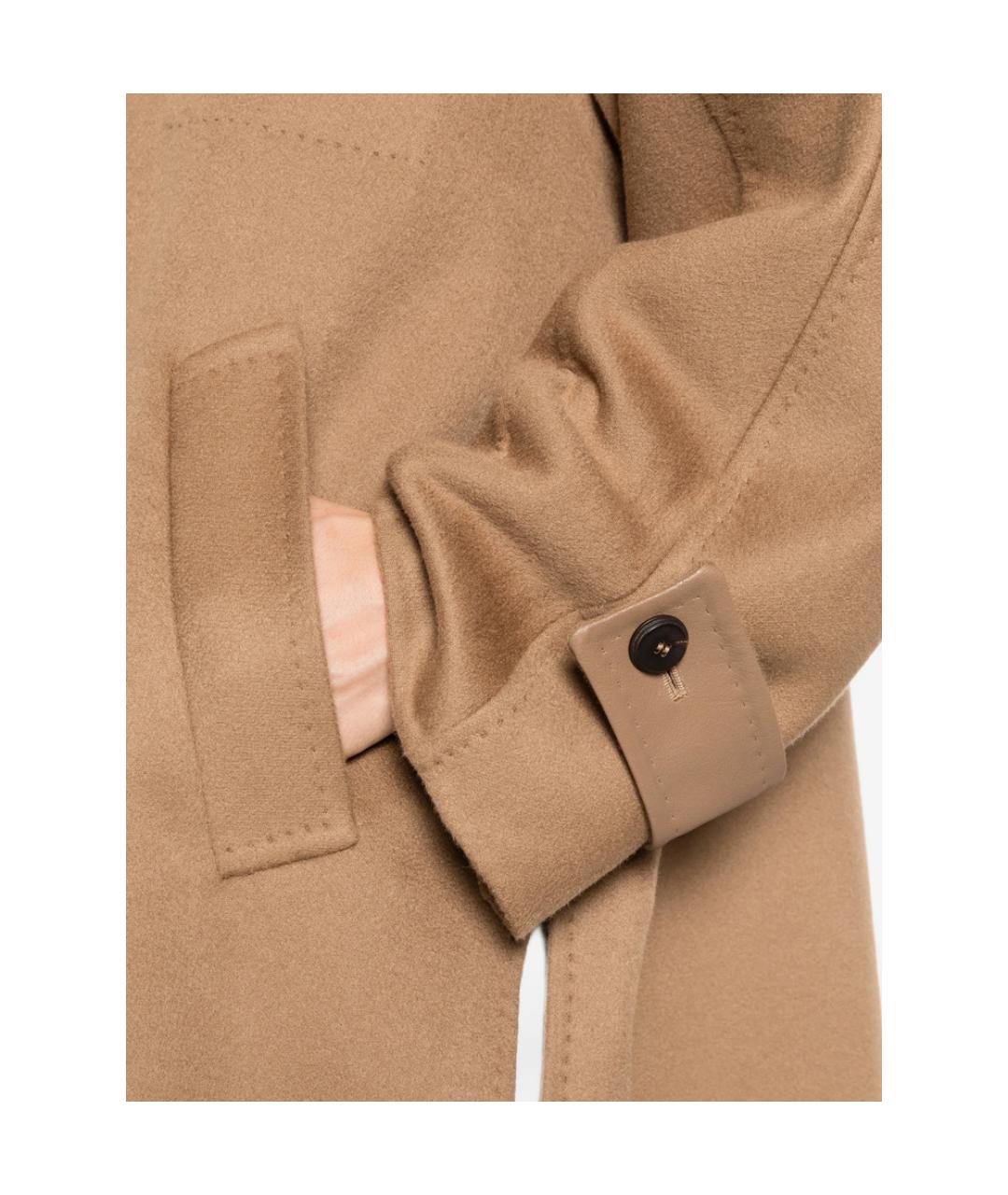 MAX MARA Коричневое кашемировое пальто, фото 2