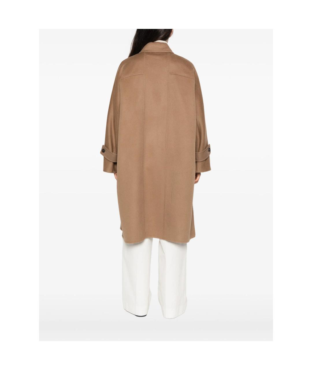 MAX MARA Коричневое кашемировое пальто, фото 5