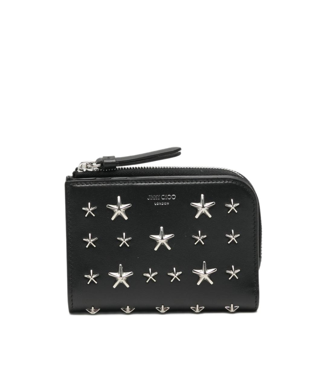 JIMMY CHOO Черный кожаный кошелек, фото 1