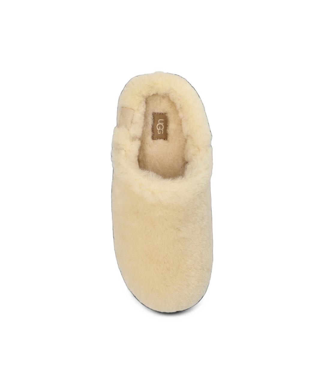 UGG Бежевые кожаные сабо, фото 6