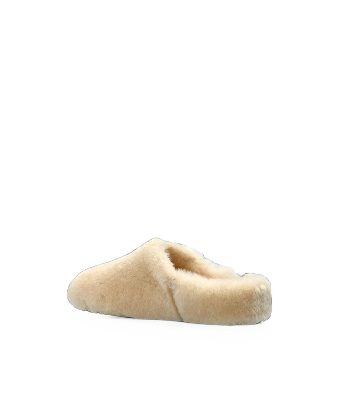 UGG Бежевые кожаные сабо, фото 2