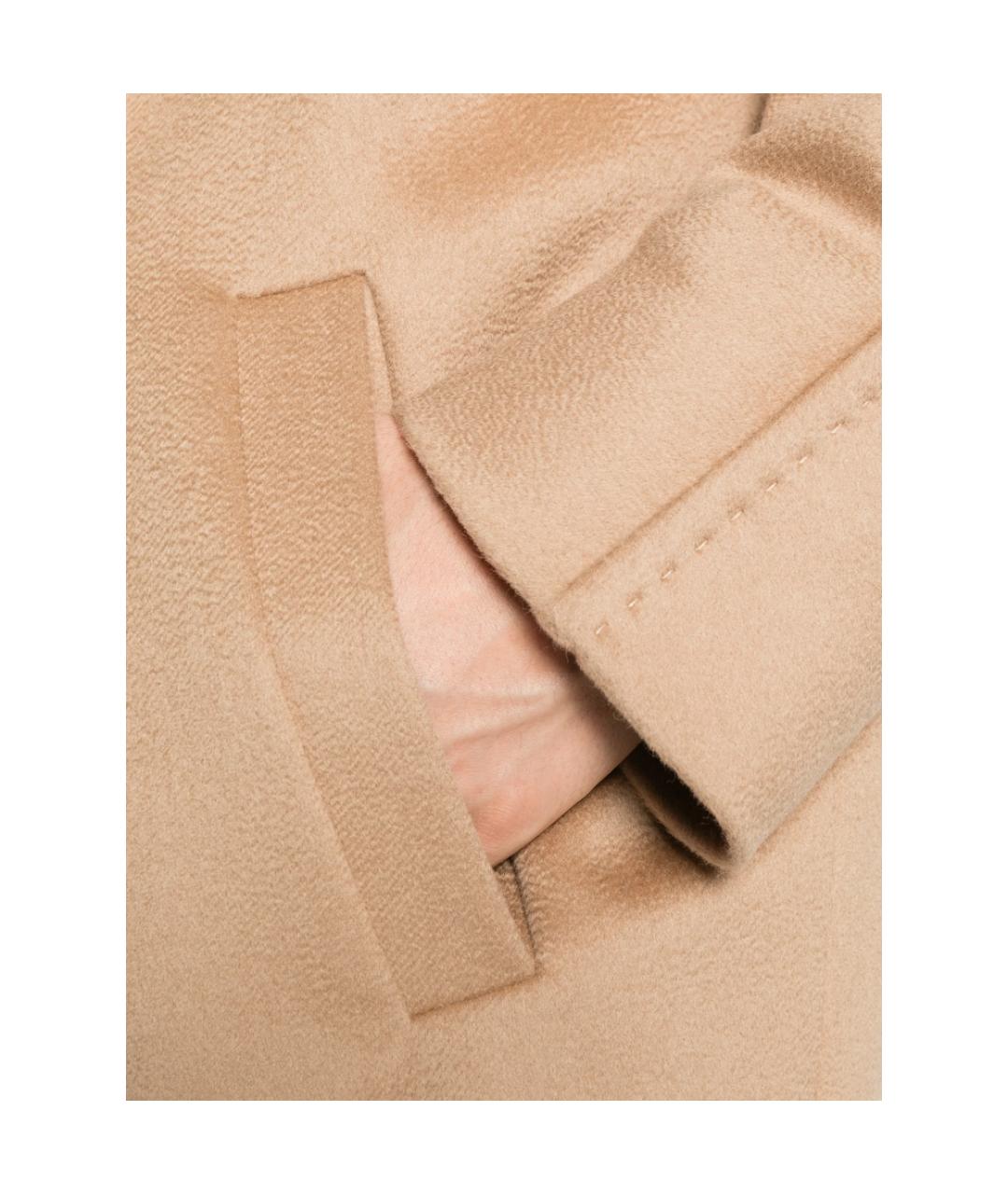 MAX MARA STUDIO Бежевое кашемировое пальто, фото 2