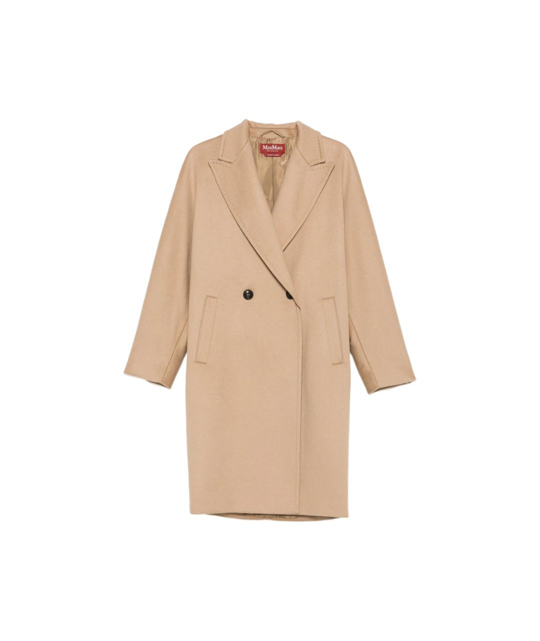 MAX MARA STUDIO Бежевое кашемировое пальто, фото 1