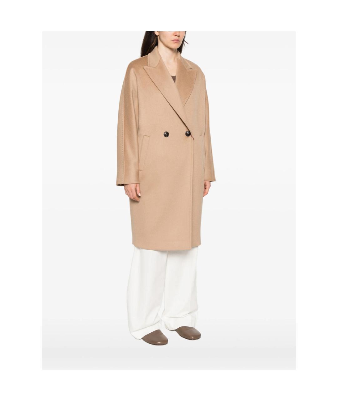 MAX MARA STUDIO Бежевое кашемировое пальто, фото 4