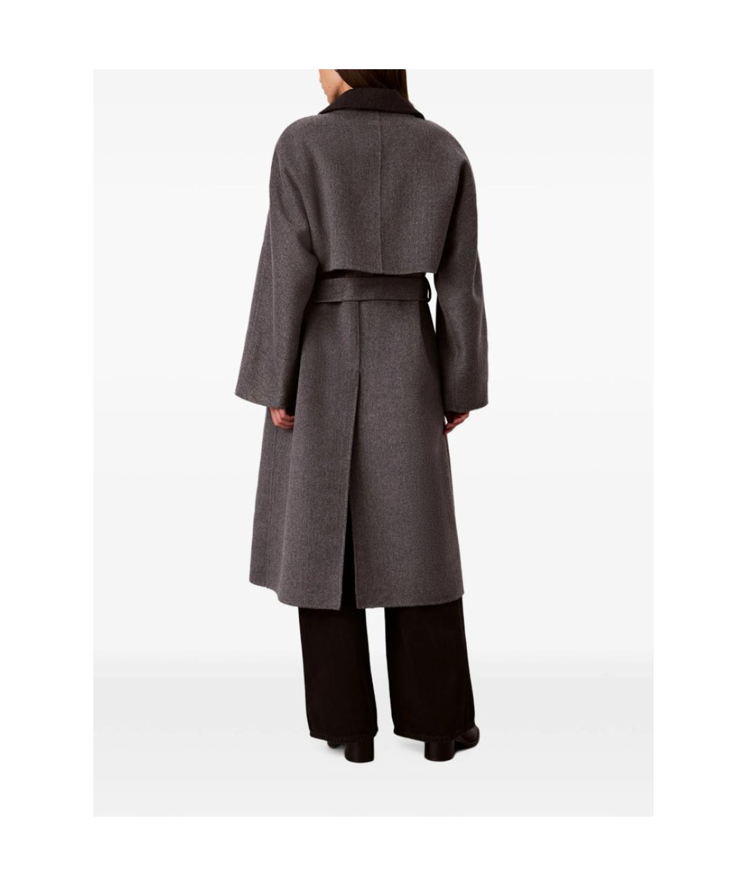 CALVIN KLEIN Серое пальто, фото 4
