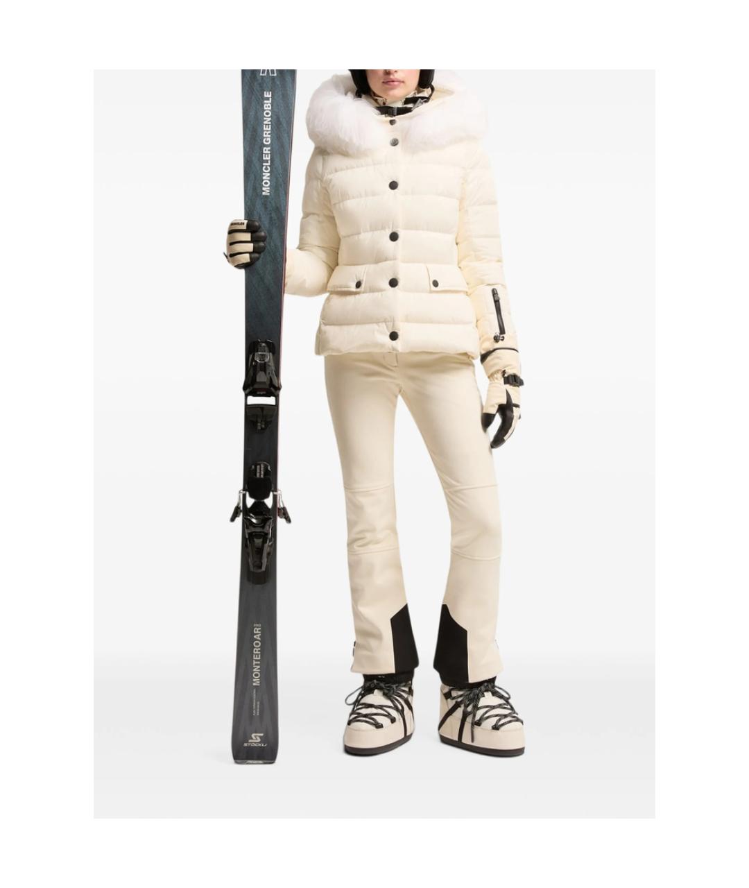 MONCLER GRENOBLE Белая полиамидовая куртка, фото 3