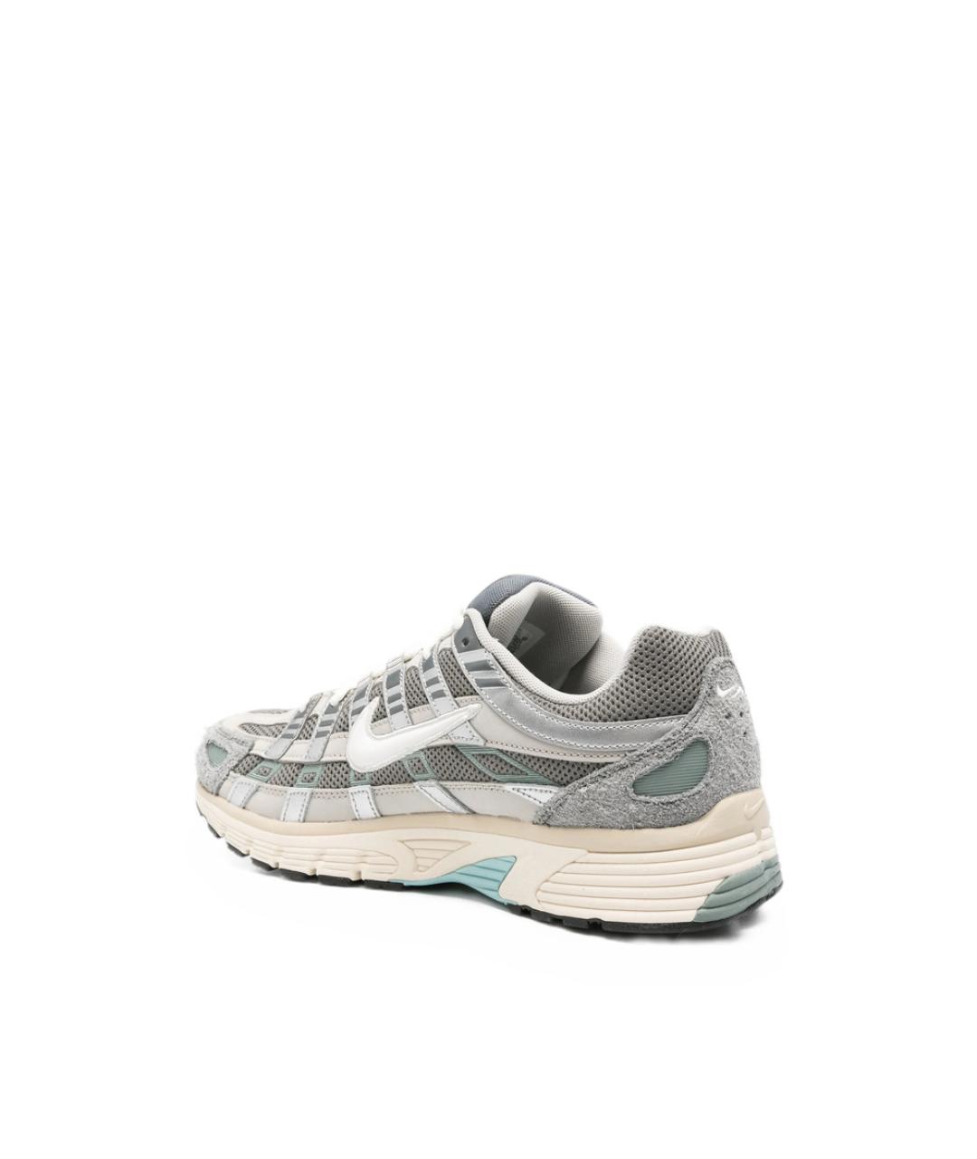 NIKE Серые кожаные низкие кроссовки / кеды, фото 4
