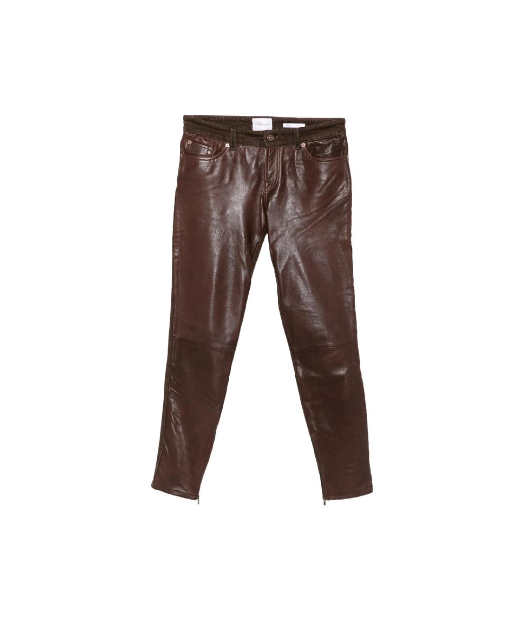 7 FOR ALL MANKIND Коричневые хлопковые джинсы слим, фото 1