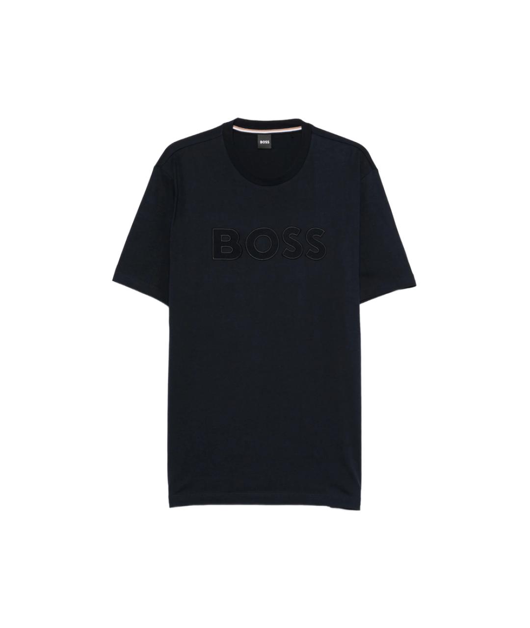 HUGO BOSS Синяя хлопковая футболка, фото 1