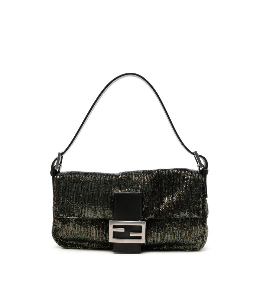 FENDI Зеленая кожаная сумка через плечо, фото 1