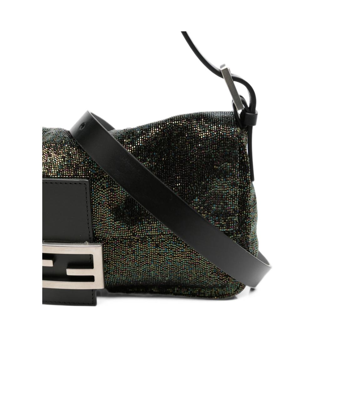 FENDI Зеленая кожаная сумка через плечо, фото 3
