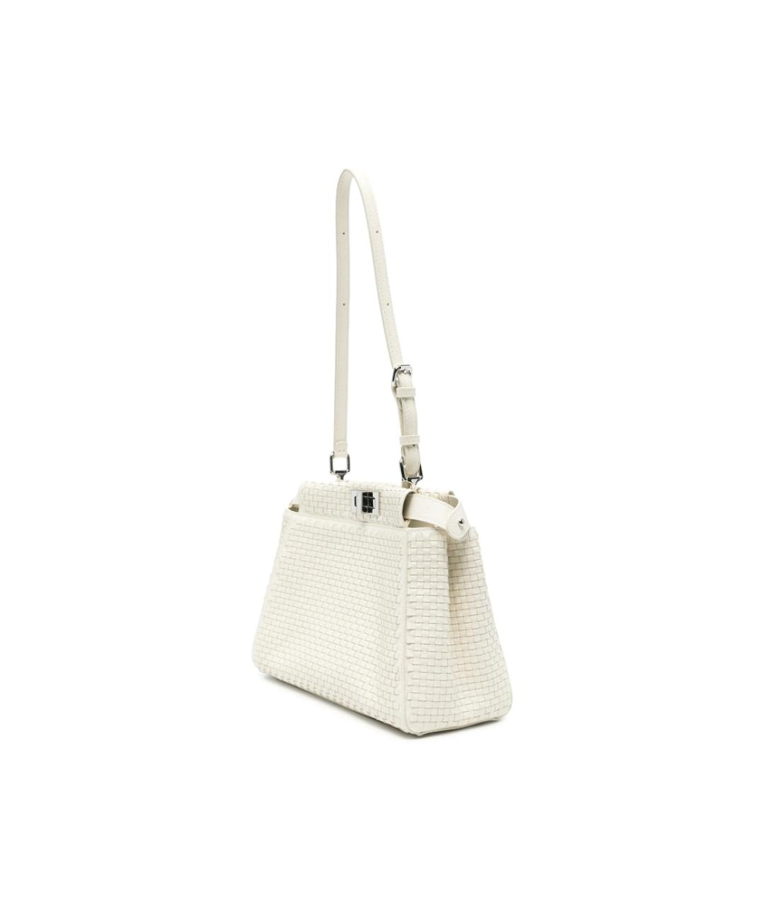 FENDI Бежевая кожаная сумка тоут, фото 3
