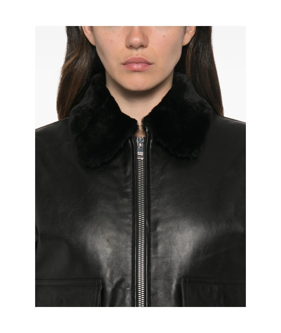 ISABEL MARANT Черная кожаная куртка, фото 4
