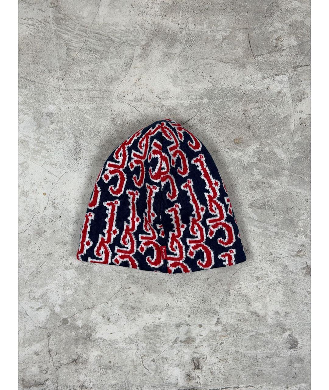 SUPREME Темно-синяя шапка, фото 3