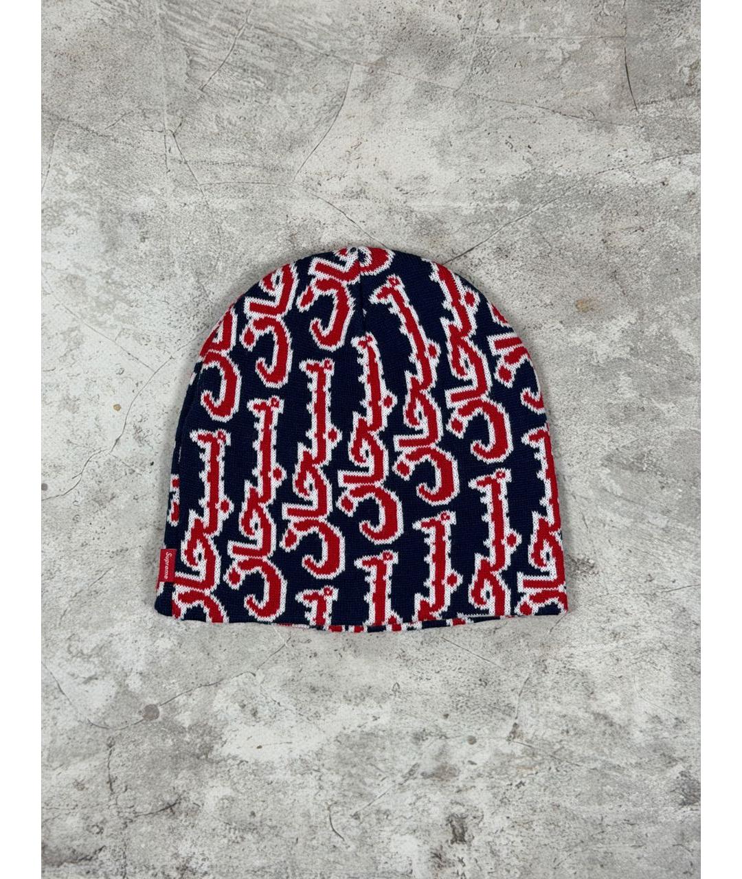 SUPREME Темно-синяя шапка, фото 2