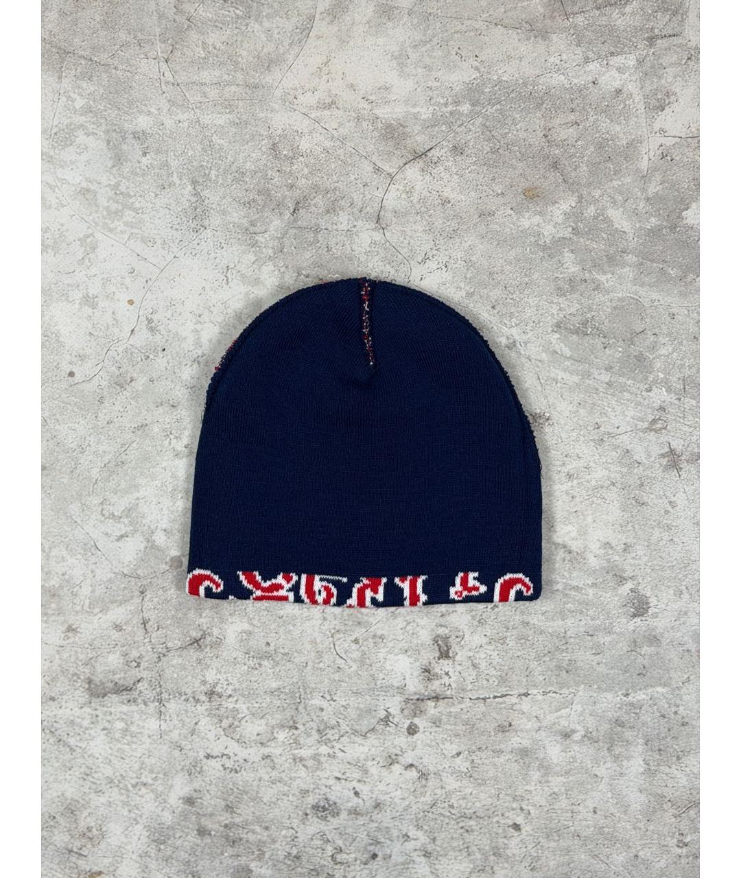 SUPREME Темно-синяя шапка, фото 5