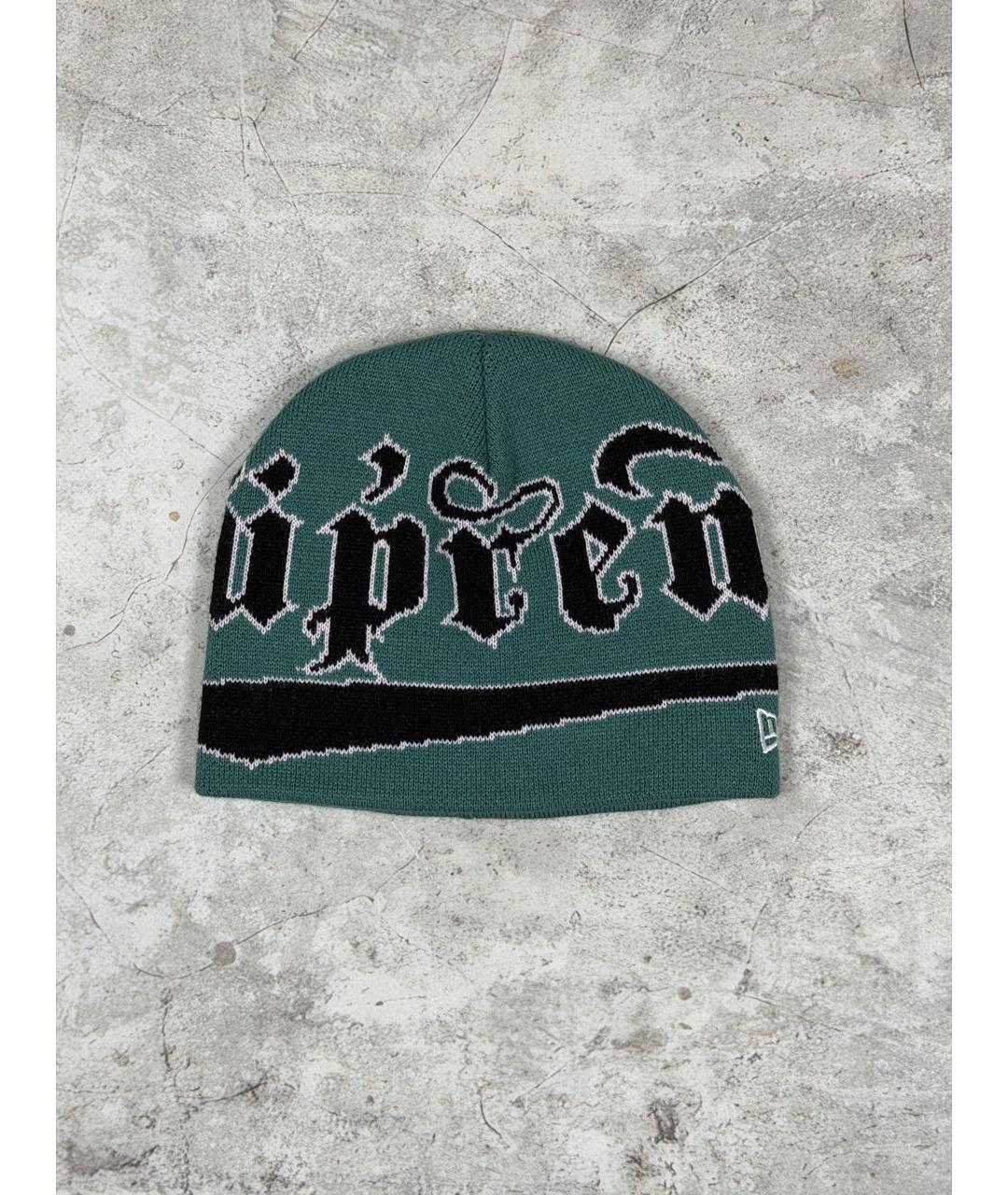 SUPREME Зеленая шапка, фото 8
