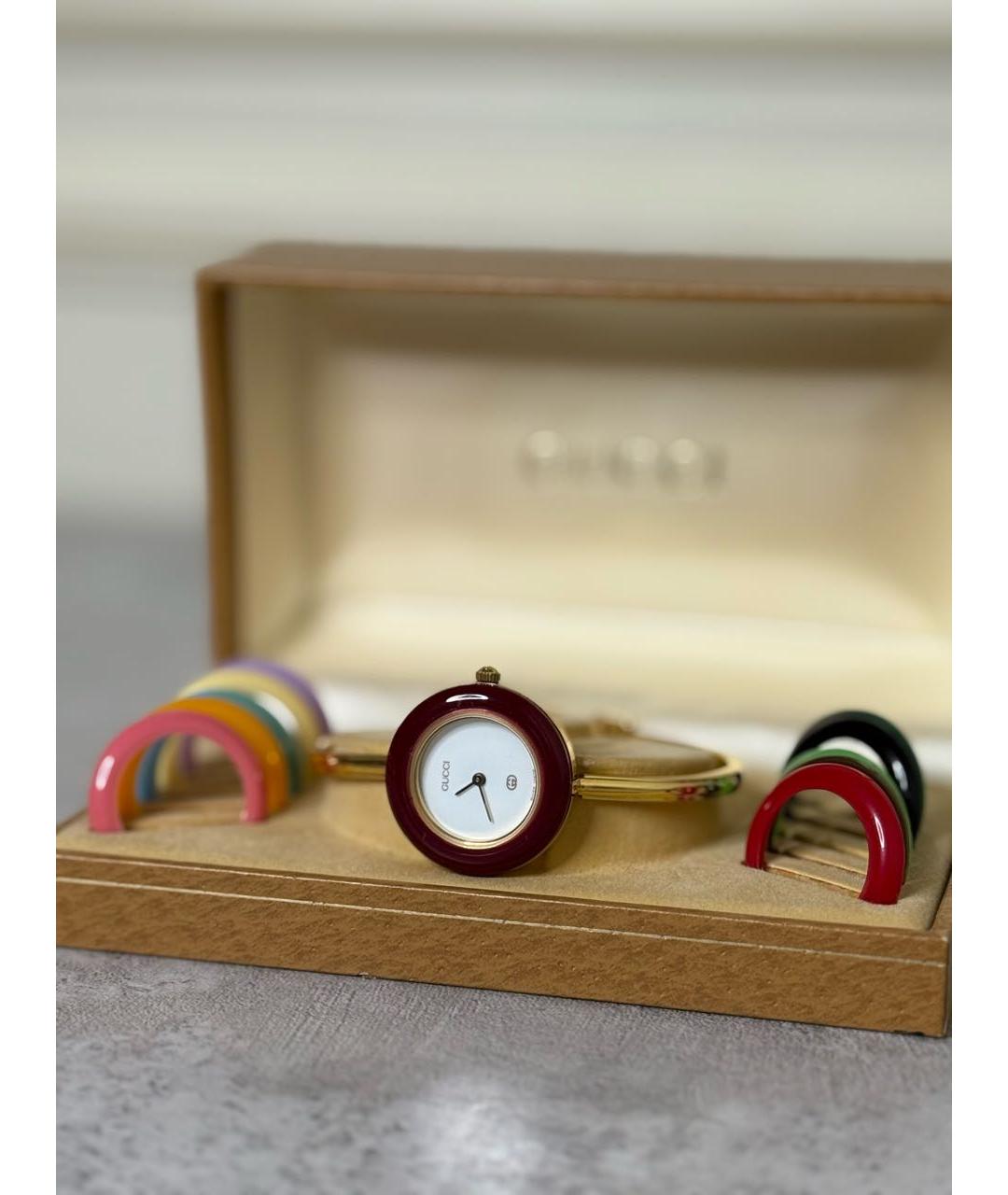 GUCCI Золотые часы, фото 3