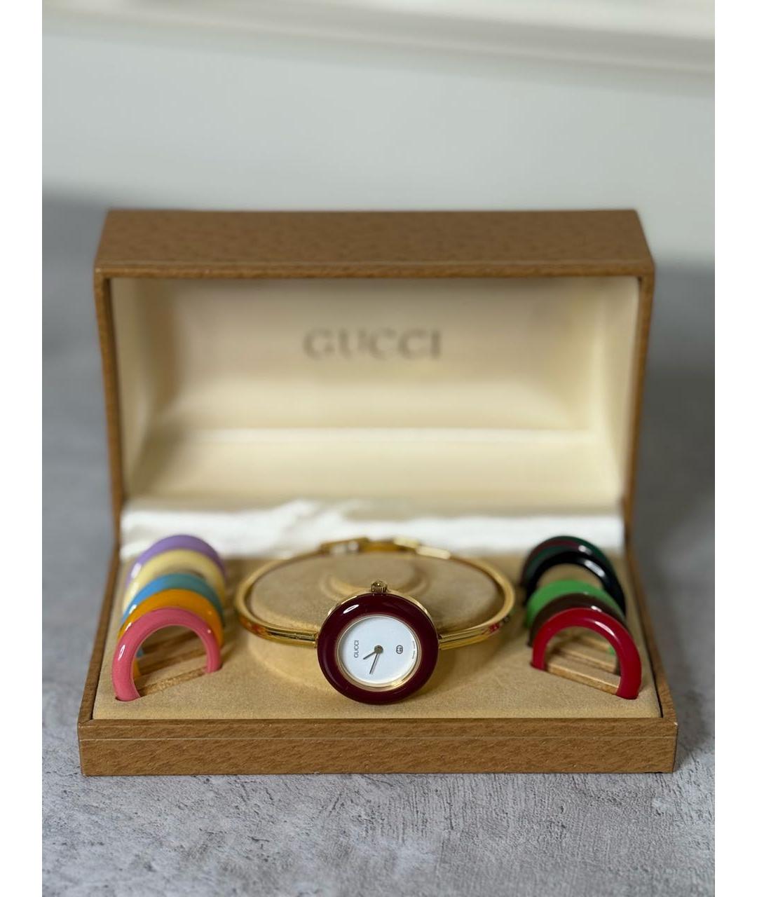 GUCCI Золотые часы, фото 2