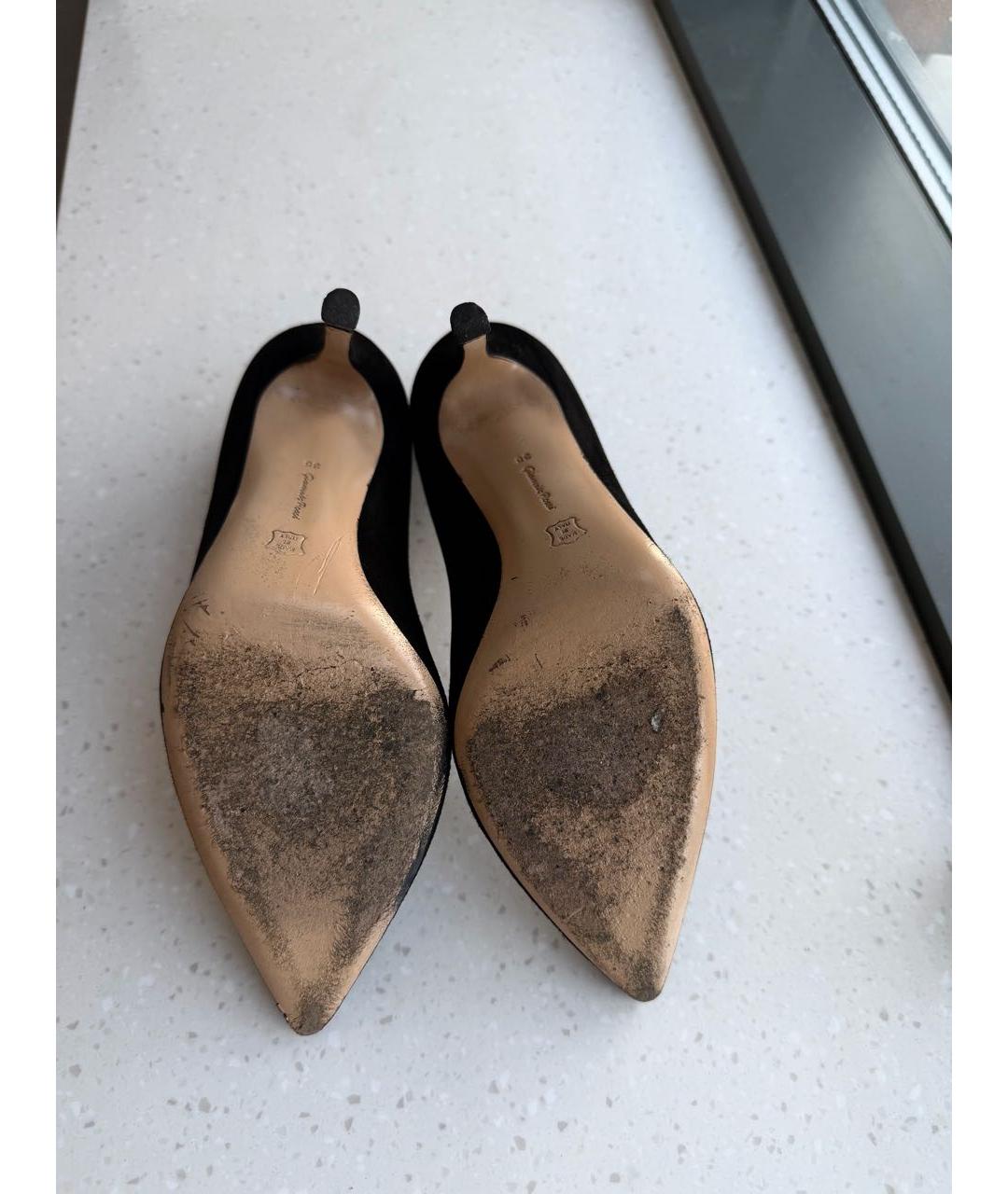 GIANVITO ROSSI Черные замшевые туфли, фото 7