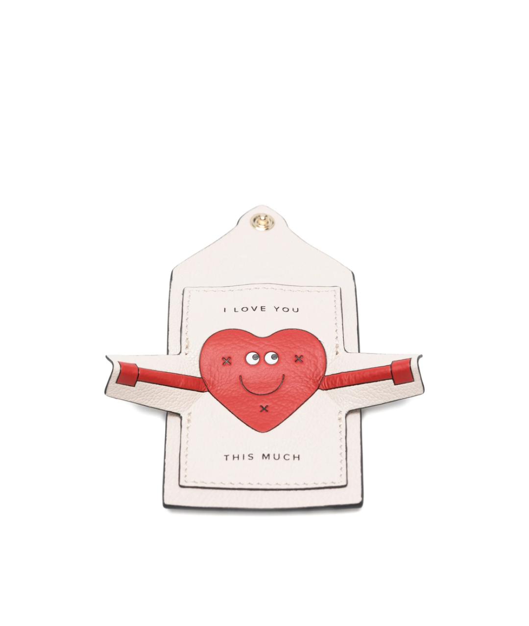 ANYA HINDMARCH Бежевый брелок, фото 3