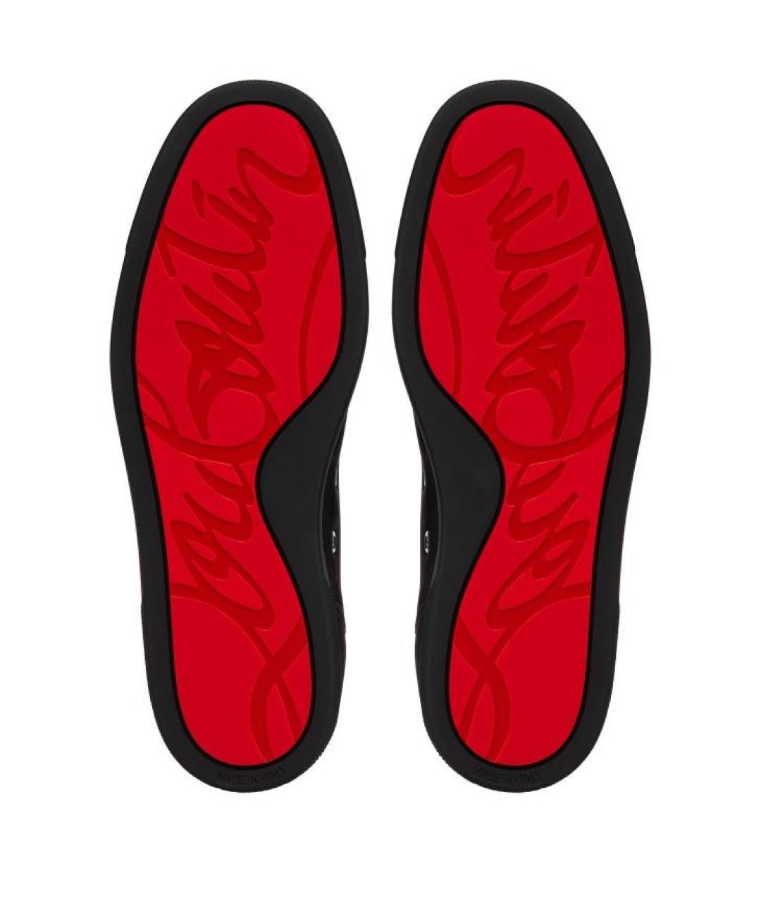 CHRISTIAN LOUBOUTIN Черные низкие кроссовки / кеды, фото 5