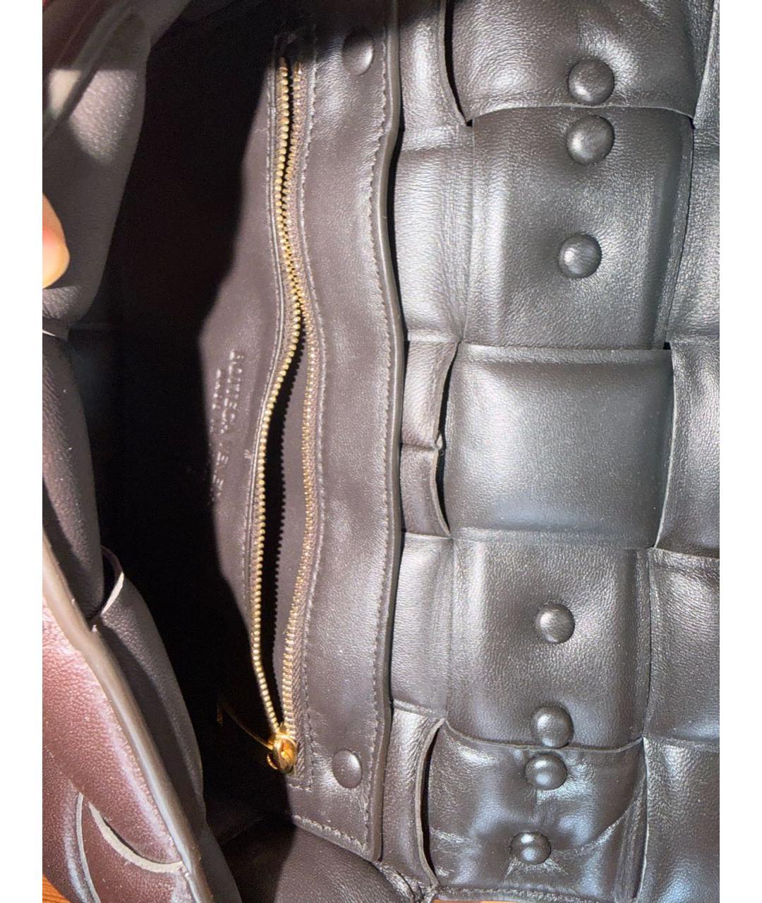 BOTTEGA VENETA Коричневая кожаная сумка через плечо, фото 4