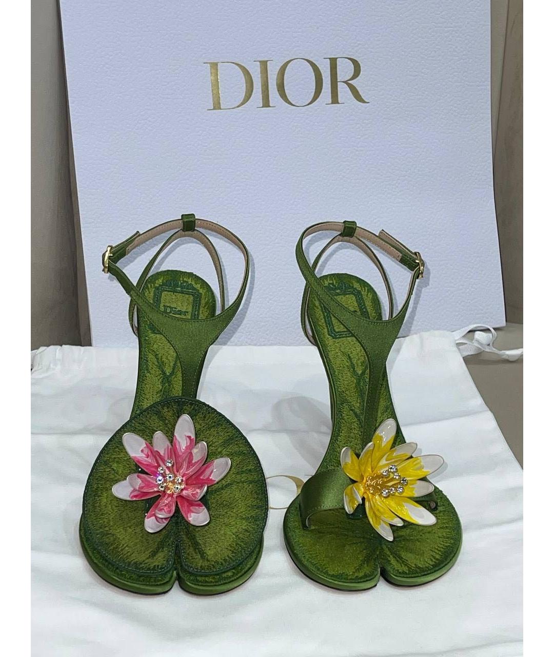 CHRISTIAN DIOR Мульти босоножки, фото 2