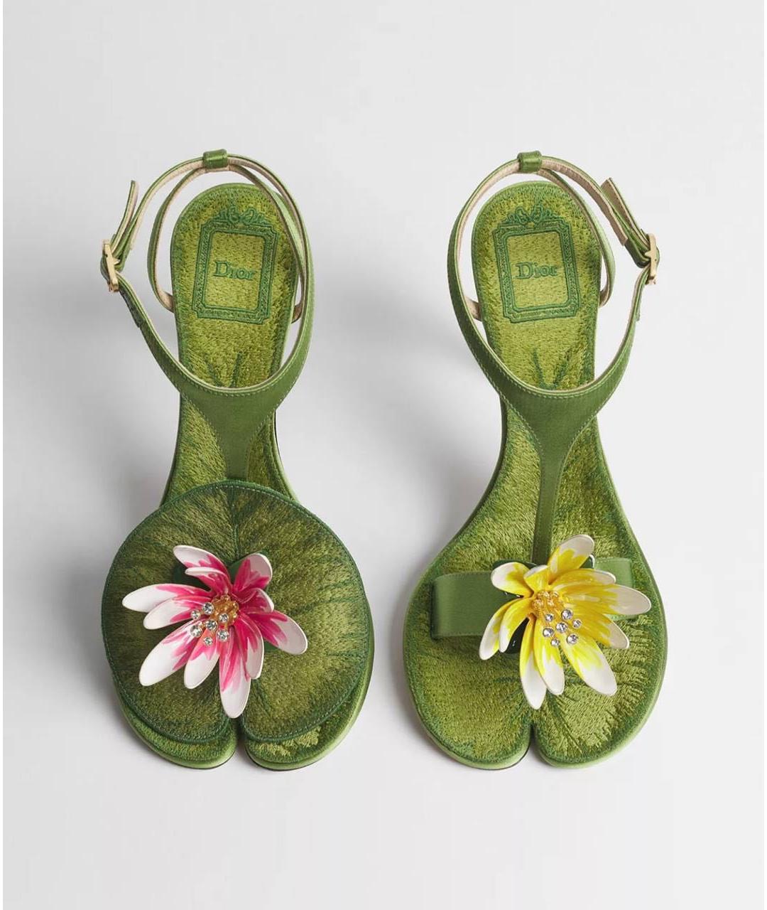 CHRISTIAN DIOR Мульти босоножки, фото 3