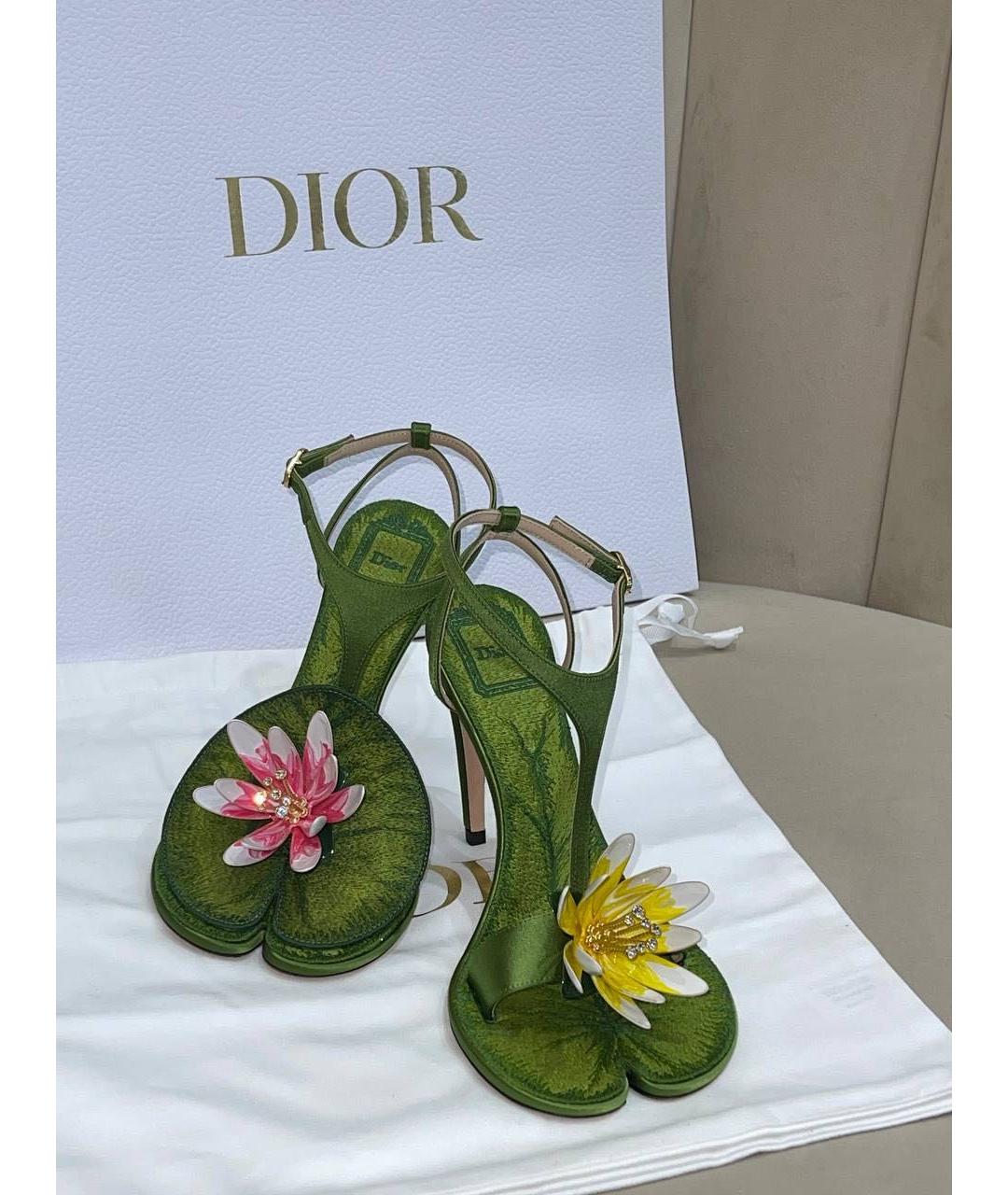 CHRISTIAN DIOR Мульти босоножки, фото 6