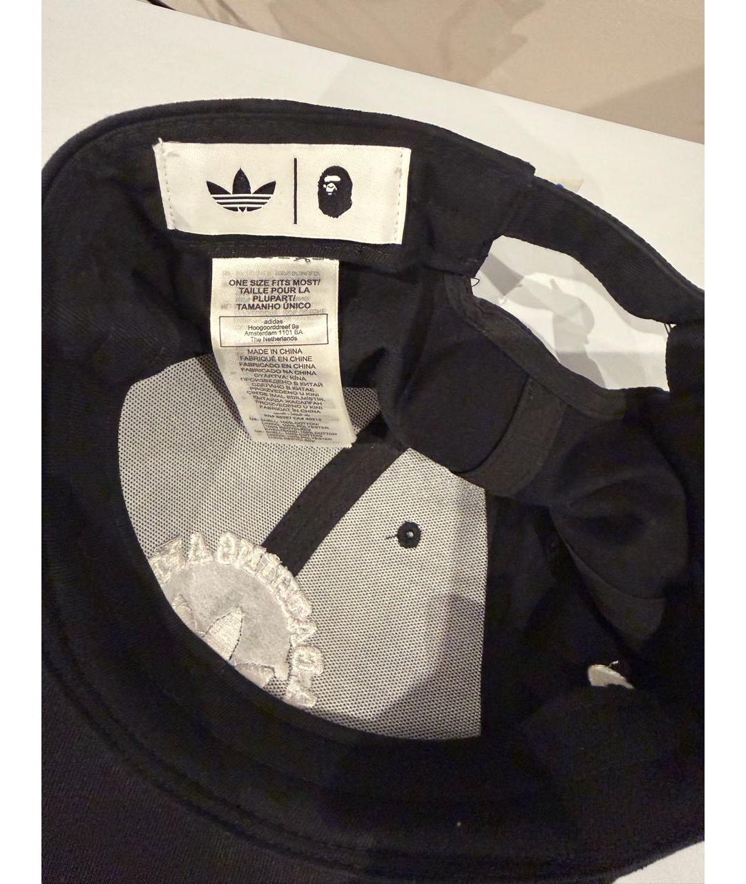 A BATHING APE Черная хлопковая кепка/бейсболка, фото 4