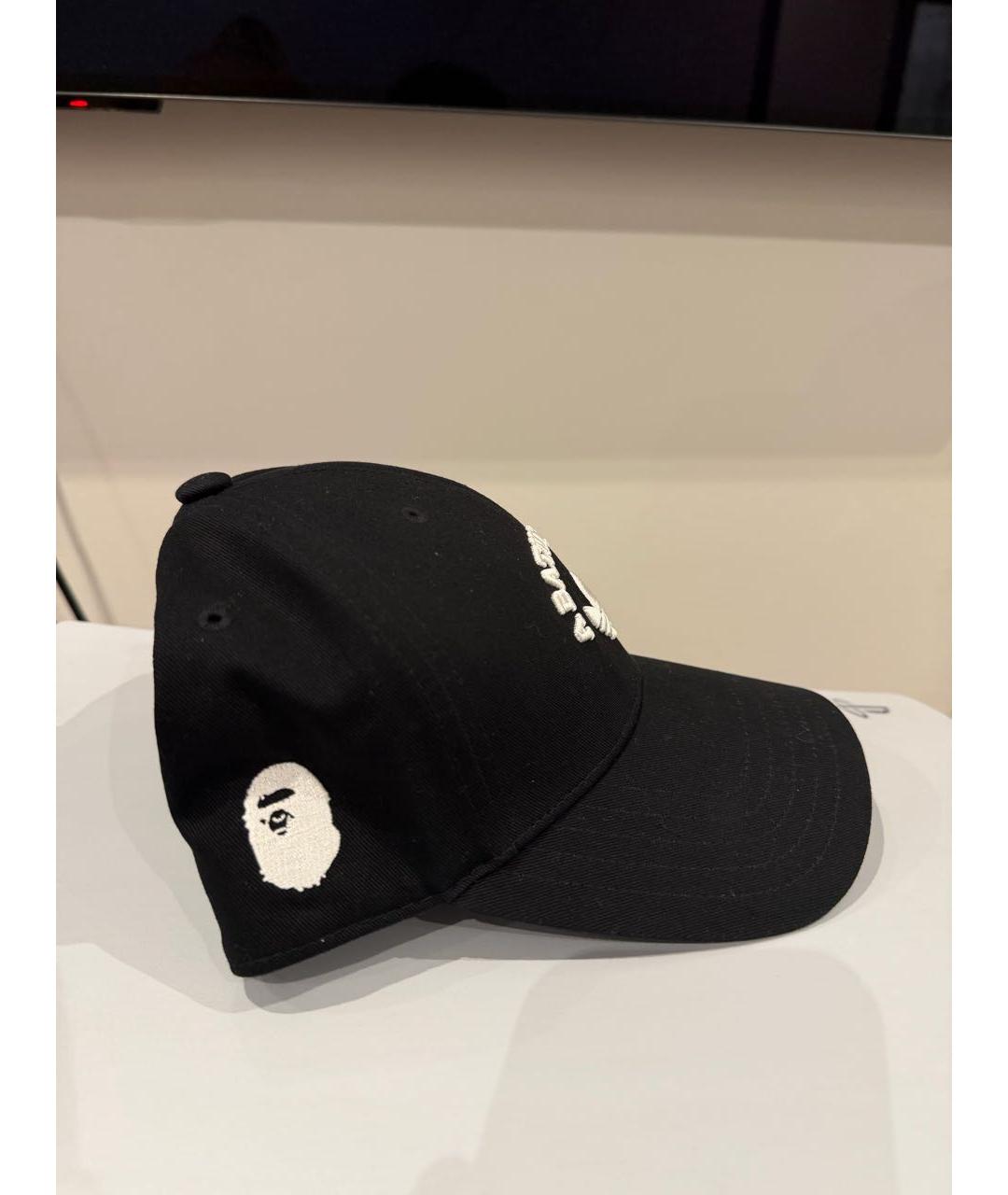 A BATHING APE Черная хлопковая кепка/бейсболка, фото 2