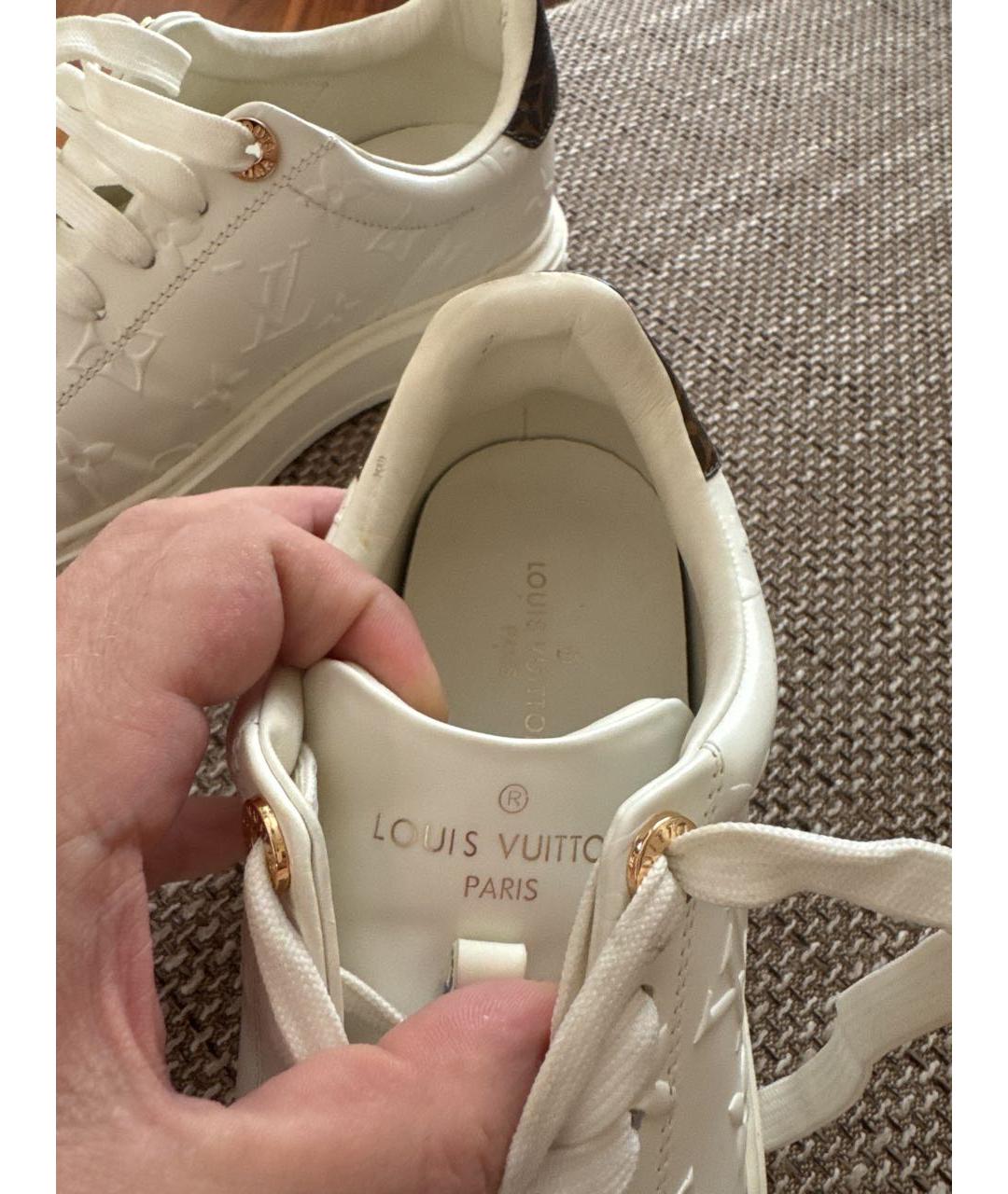 LOUIS VUITTON Белые резиновые кроссовки, фото 7