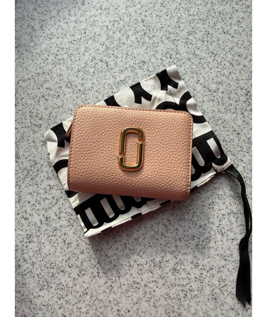 MARC JACOBS Розовый кожаный кошелек, фото 7