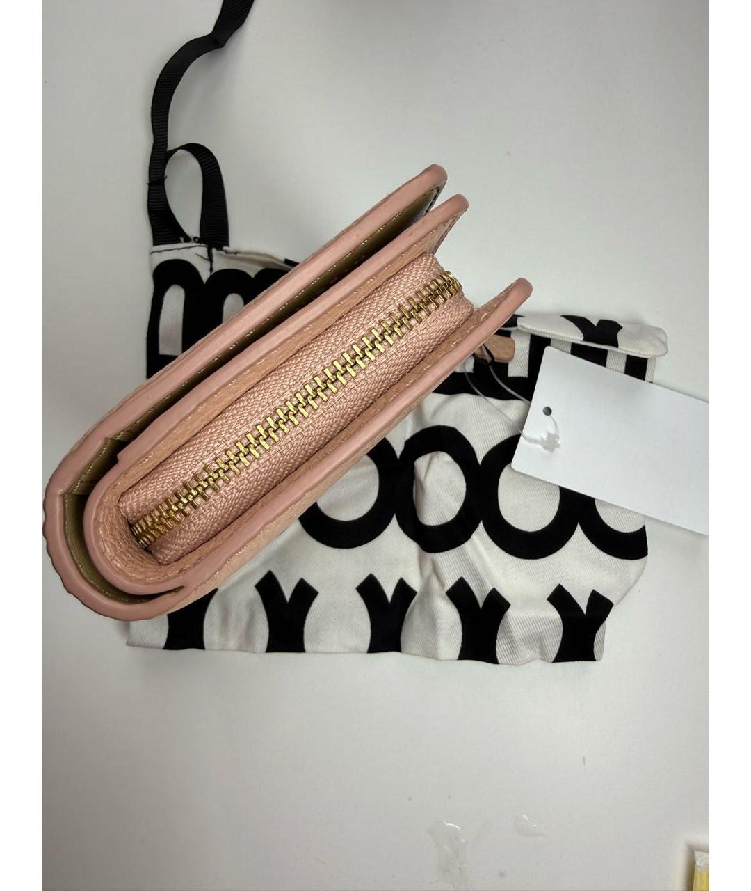 MARC JACOBS Розовый кожаный кошелек, фото 6