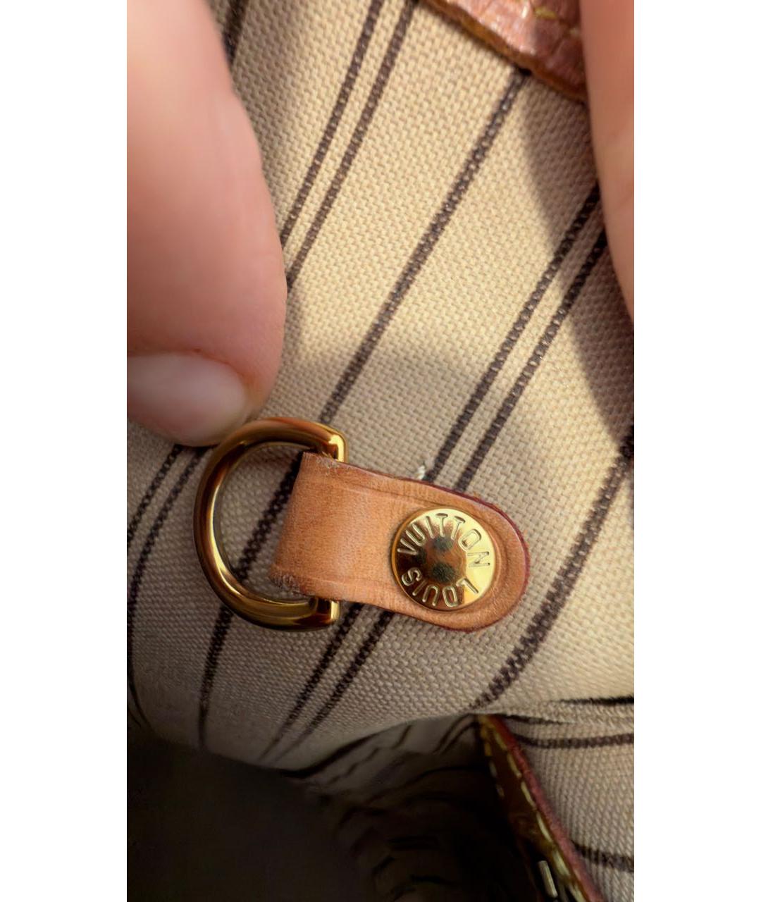 LOUIS VUITTON Коричневая сумка тоут из канвы, фото 5