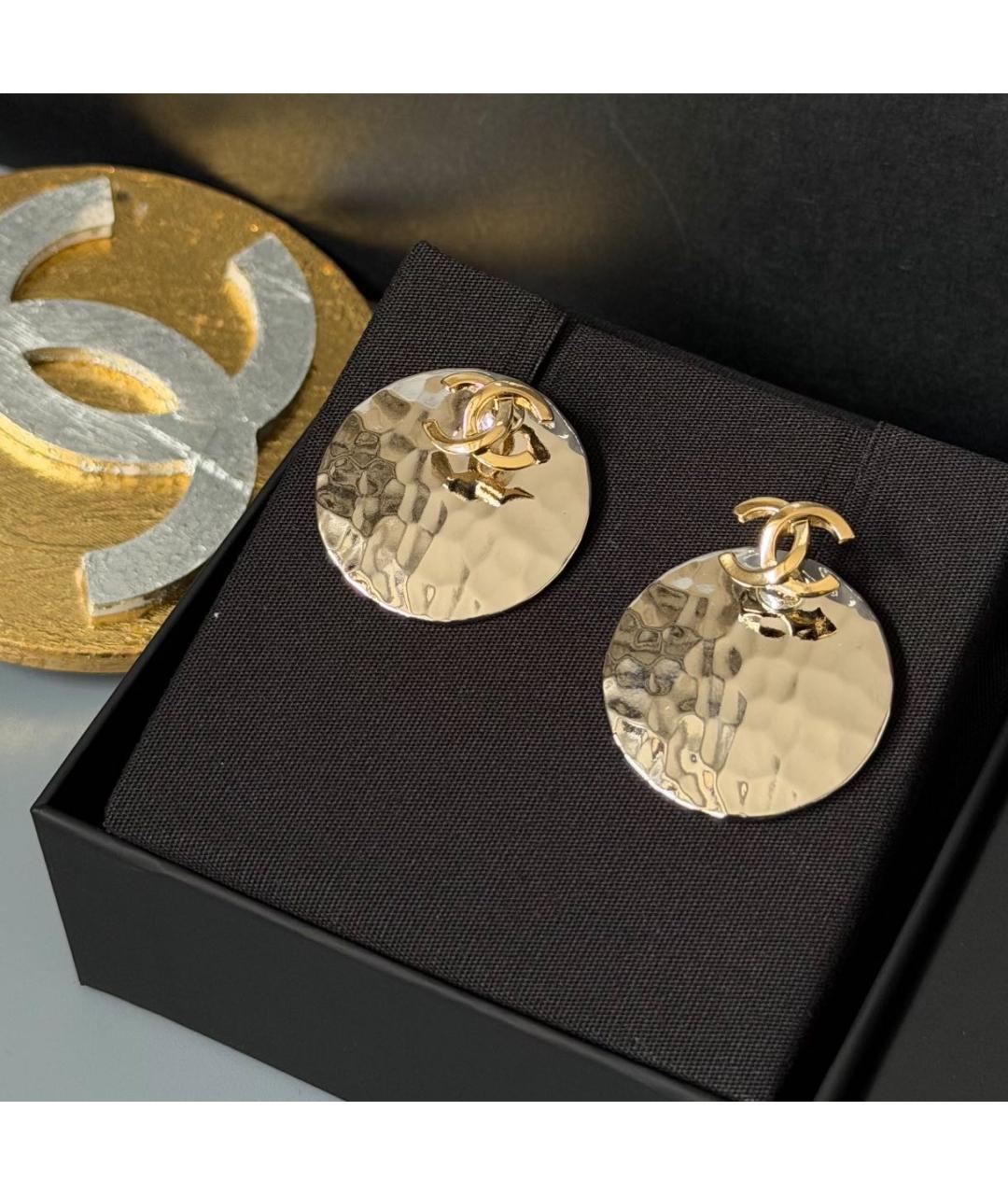 CHANEL Серебряные серьги, фото 3
