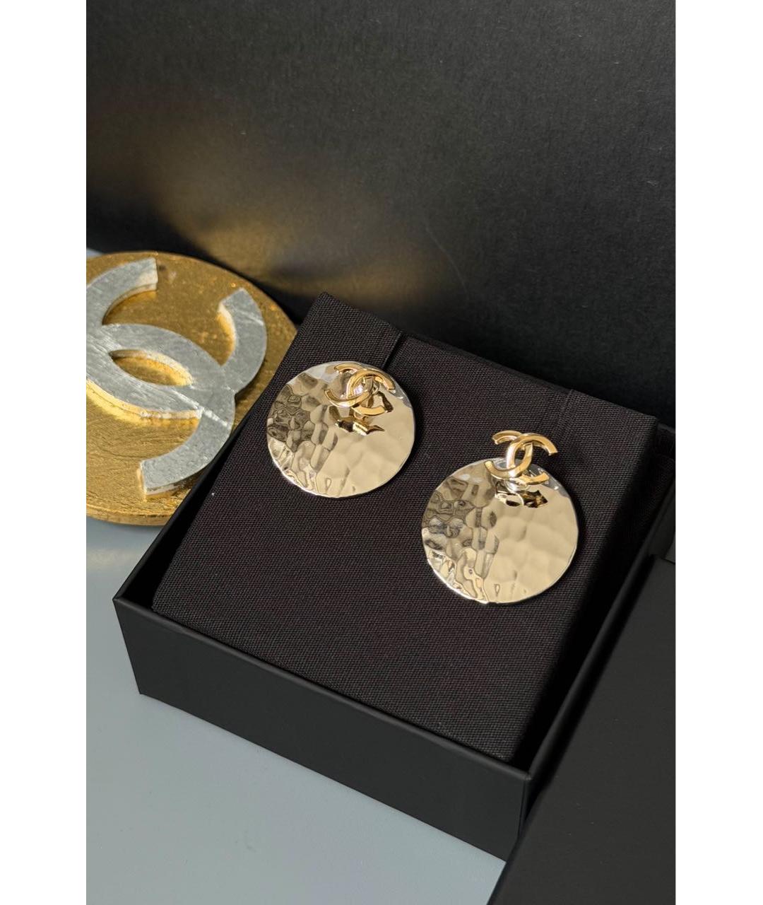 CHANEL Серебряные серьги, фото 2